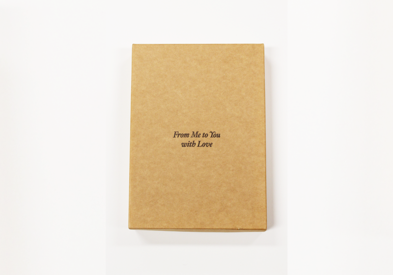 The front of the 'From me to you with love' box