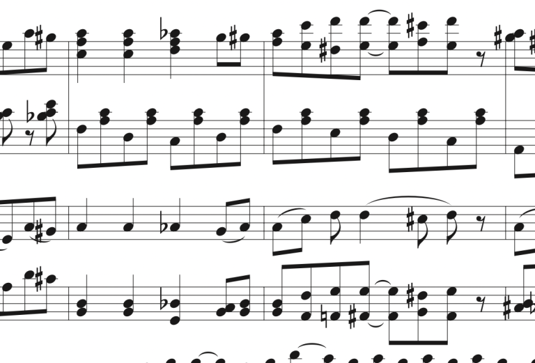 Musical score from production 'Miss Risquè'